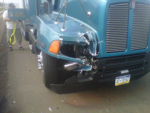 Tractor Trailoer Collision